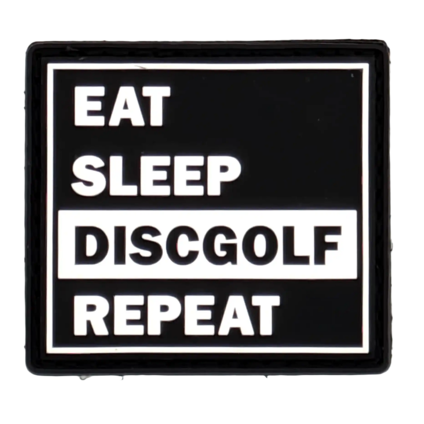 "Eat Sleep Discgolf Repeat" Patch