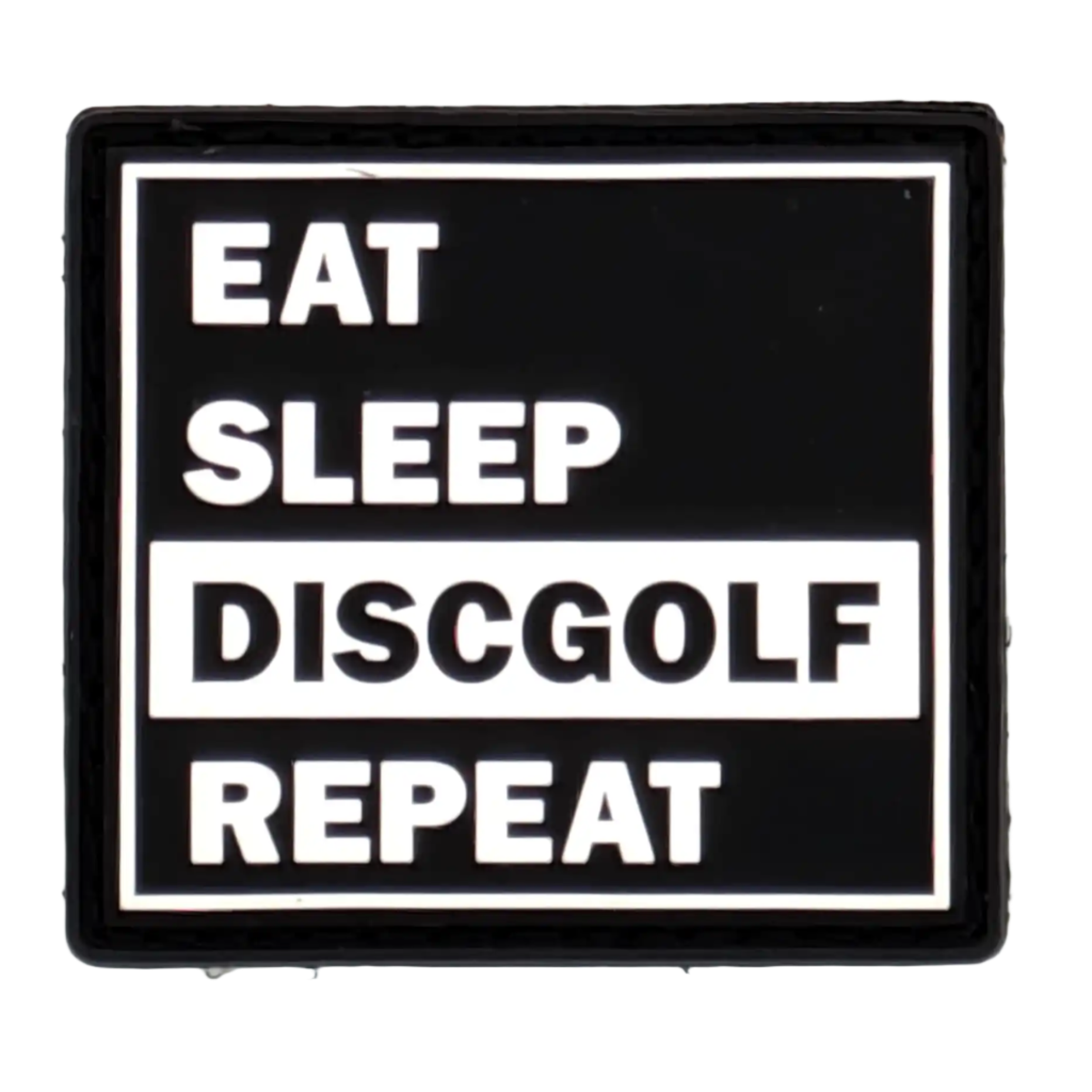 "Eat Sleep Discgolf Repeat" Patch