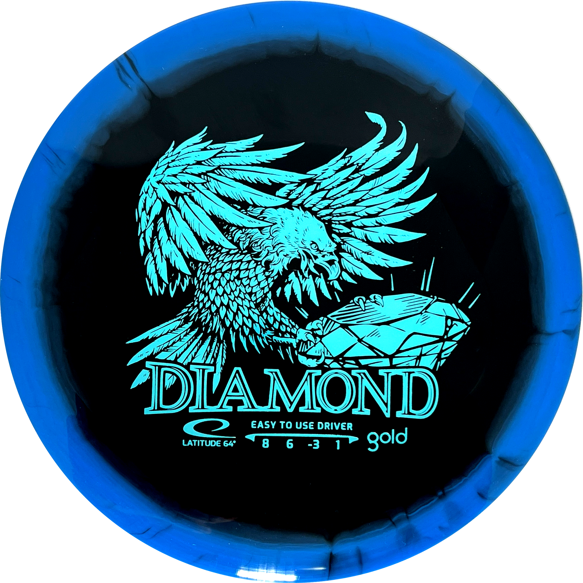 Gold Orbit Diamond Inverted Stamp