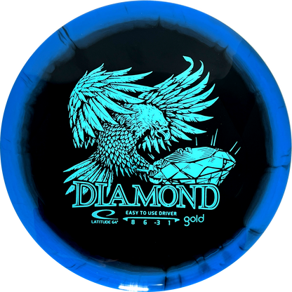 Gold Orbit Diamond Inverted Stamp
