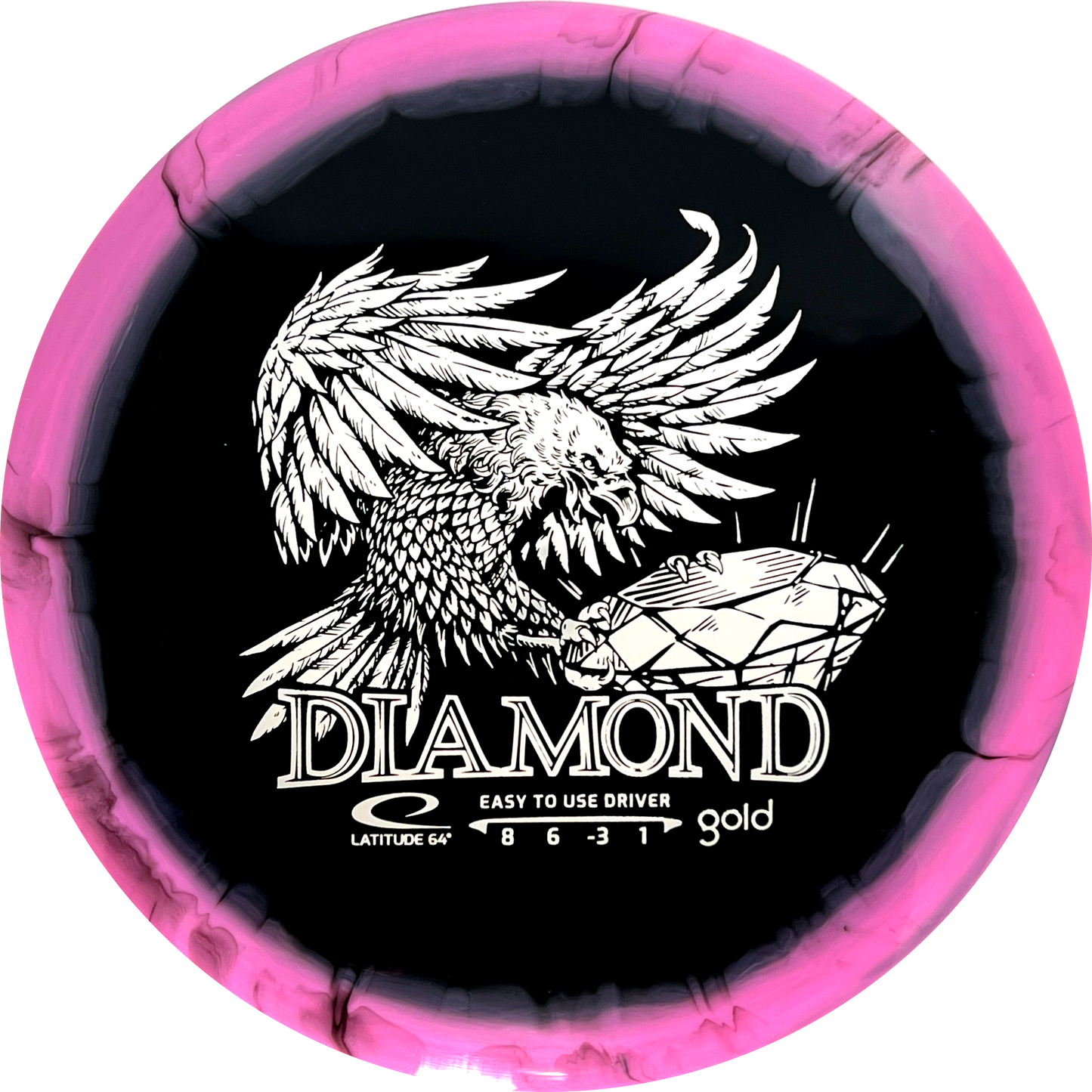 Gold Orbit Diamond Inverted Stamp