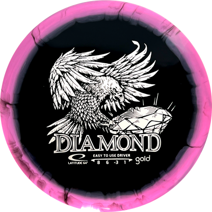 Gold Orbit Diamond Inverted Stamp