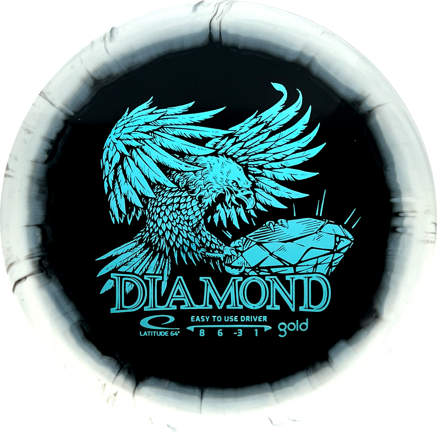 Gold Orbit Diamond Inverted Stamp