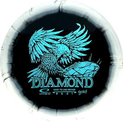 Gold Orbit Diamond Inverted Stamp