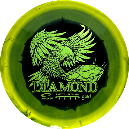 Gold Orbit Diamond Inverted Stamp